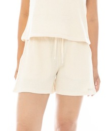 BILLABONG（ビラボン）の「BILLABONG レディース 【CHILLWEAR】 WAFFLE SHORTS セットアップボトムス 【2025年春夏モデル】/ビラボンウエストゴムロゴワンポイントスウェットショートパンツ（その他パンツ）」