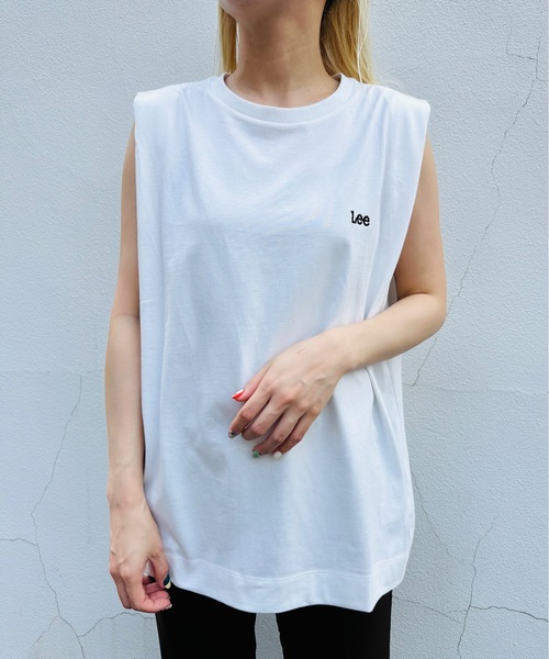 Lee(リー)の「LEE / EMBROIDERY N/S TEE / LT7147(Tシャツ/カットソー・レディース・ホワイト/その他/ベージュ系その他/チャコールグレー/ピンク・MEDIUM)」の19枚目の写真