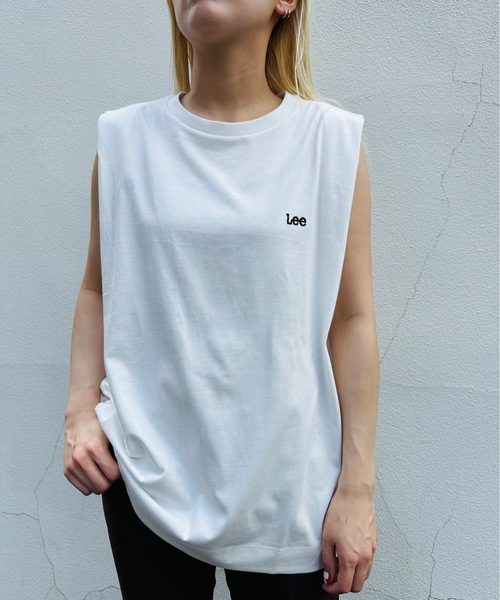 Lee(リー)の「LEE / EMBROIDERY N/S TEE / LT7147(Tシャツ/カットソー・レディース・ホワイト/その他/ベージュ系その他/チャコールグレー/ピンク・MEDIUM)」の22枚目の写真