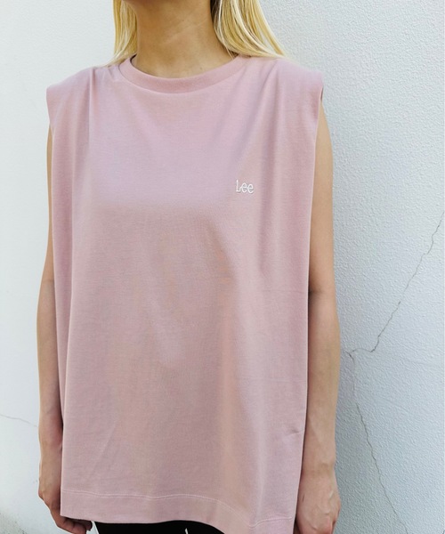 Lee(リー)の「LEE / EMBROIDERY N/S TEE / LT7147(Tシャツ/カットソー・レディース・ホワイト/その他/ベージュ系その他/チャコールグレー/ピンク・MEDIUM)」の13枚目の写真