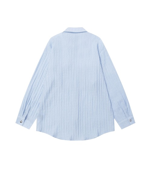 HOOK(フック)の「【HOOK】for girls リボンアイレットストライプロングシャツ(シャツ/ブラウス・レディース・ピンク/ブルー・MEDIUM/SMALL)」の14枚目の写真
