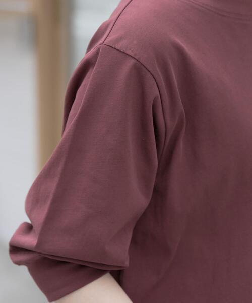 FORK&SPOON（フォークアンドスプーン）の「FORK&SPOON　ハイツイストコットンギャザースリーブTシャツ（Tシャツ/カットソー・レディース・ブルー系その他/ベージュ/オフホワイト/ブラック/ネイビー/ボルドー・1）」の18枚目の写真