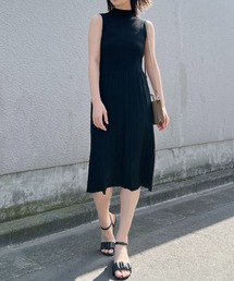 【＆soiree】サマーニットプリーツワンピース