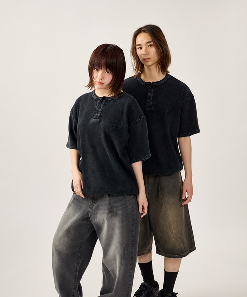 kutir(クティール)の「DRAWCORD HENLEY NECK THERMAL TSHIRT/ドローコードヘンリーネックサーマルTシャツ(Tシャツ/カットソー・メンズ・ホワイト/グレー系/ブラウン系/ネイビー系/杢グレー/ブラック系/ブラック・MEDIUM/LARGE)」の11枚目の写真