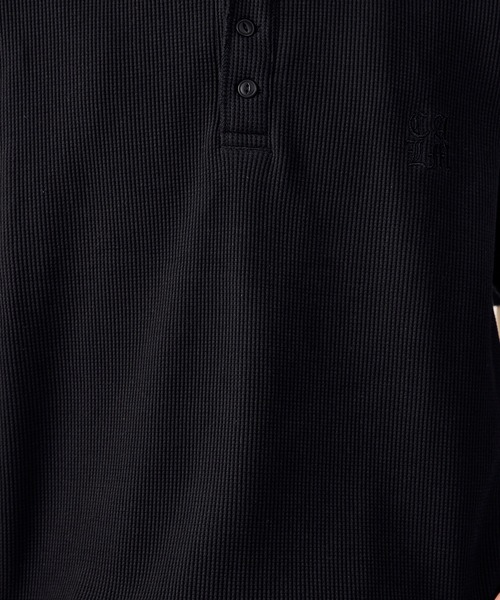 kutir(クティール)の「DRAWCORD HENLEY NECK THERMAL TSHIRT/ドローコードヘンリーネックサーマルTシャツ(Tシャツ/カットソー・メンズ・ホワイト/グレー系/ブラウン系/ネイビー系/杢グレー/ブラック系/ブラック・MEDIUM/LARGE)」の18枚目の写真