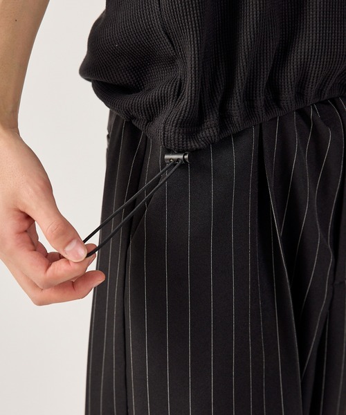 kutir(クティール)の「DRAWCORD HENLEY NECK THERMAL TSHIRT/ドローコードヘンリーネックサーマルTシャツ(Tシャツ/カットソー・メンズ・ホワイト/グレー系/ブラウン系/ネイビー系/杢グレー/ブラック系/ブラック・MEDIUM/LARGE)」の17枚目の写真