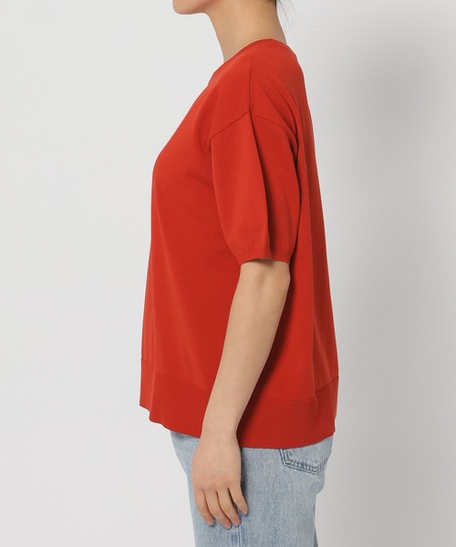 GLOBAL WORK(グローバルワーク)の「スッキレイさらさらクルー/288065(Tシャツ/カットソー・レディース・レッド/ブラック系その他/グリーン/シルバー系その他/ホワイト×ネイビー/グレイッシュベージュ・LARGE/MEDIUM/SMALL/X-SMALL/XX-LARGE/X-LARGE)」の22枚目の写真