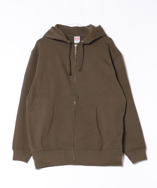 CERCA（チェルカ）の「United Athle/10.0オンス スウェット フルジップ パーカー（裏パイル）（パーカー・メンズ・ホワイト/グリーン/オリーブ/グレー系/パープル・SMALL/MEDIUM/X-LARGE）」の3枚目の写真