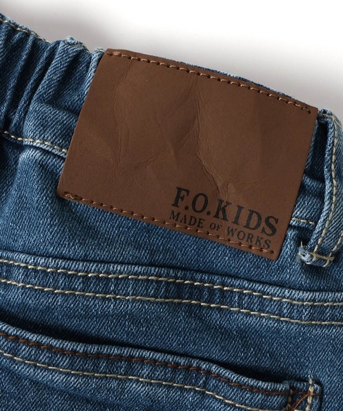 F.O.KIDS(エフオーキッズ)の「F.O.KIDS/エフオーキッズ ちょっとワイドなデニムパンツ 5分丈(デニムパンツ・キッズ・ネイビー/ライトブルー/ブルー・160/150/140)」の10枚目の写真