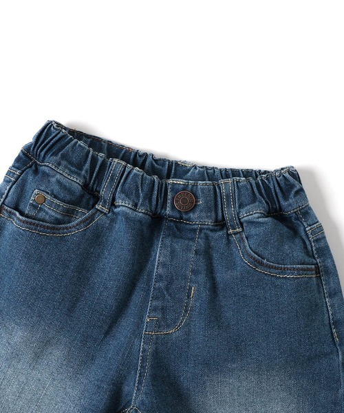 F.O.KIDS(エフオーキッズ)の「F.O.KIDS/エフオーキッズ ちょっとワイドなデニムパンツ 5分丈(デニムパンツ・キッズ・ネイビー/ライトブルー/ブルー・160/150/140)」の6枚目の写真