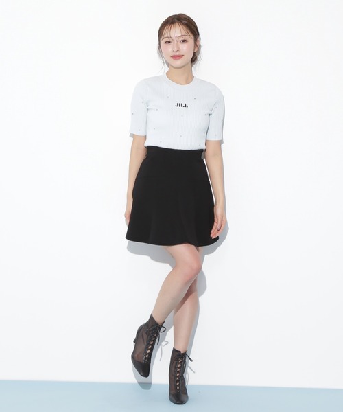 JILL by JILL STUART(ジルバイジルスチュアート)の「◇半袖ビジューコンパクトロゴニット(ニット/セーター・レディース・ブルー/ブラック/ホワイト系その他・FREE)」の20枚目の写真
