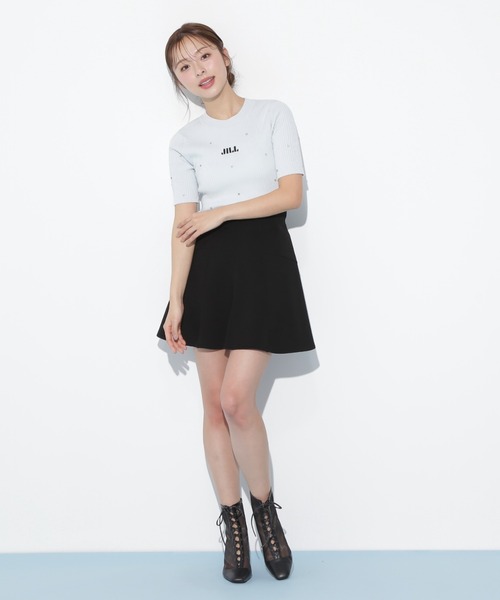 JILL by JILL STUART(ジルバイジルスチュアート)の「◇半袖ビジューコンパクトロゴニット(ニット/セーター・レディース・ブルー/ブラック/ホワイト系その他・FREE)」の21枚目の写真