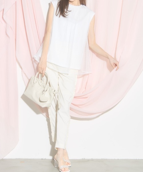 tocco closet（トッコ　クローゼット）の「【ZOZO限定】ハートチャーム付き2WAYショルダーバッグ（ショルダーバッグ・レディース・ピンク/アイボリー・FREE）」の4枚目の写真