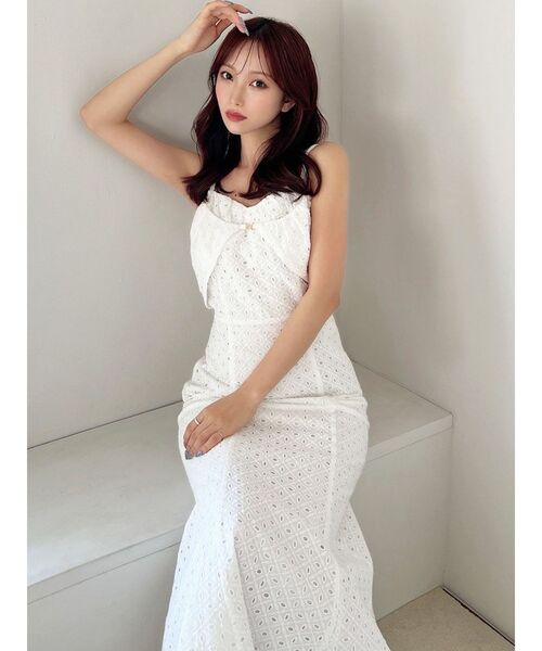 RESEXXY（リゼクシー）の「コットンレースキャミワンピース（ワンピース・レディース・ブラック/レッド/ホワイト・FREE）」の22枚目の写真