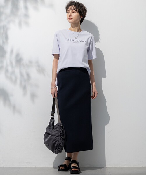 23区（ニジュウサンク）の「【洗える】ボタニカル カラー Tシャツ（Tシャツ/カットソー・レディース・ホワイト系/ライラック系/ダルブルー系/ダークブラウン系/ローズ系/イエロー系・38）」の15枚目の写真