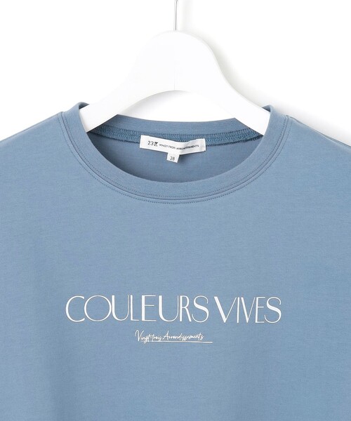 23区（ニジュウサンク）の「【洗える】ボタニカル カラー Tシャツ（Tシャツ/カットソー・レディース・ホワイト系/ライラック系/ダルブルー系/ダークブラウン系/ローズ系/イエロー系・38）」の20枚目の写真
