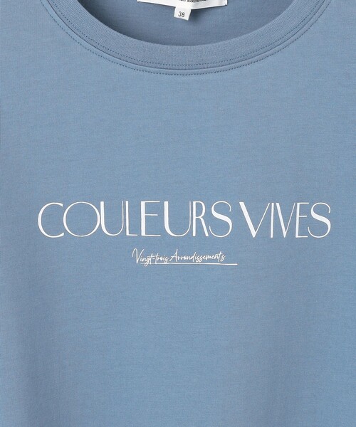 23区（ニジュウサンク）の「【洗える】ボタニカル カラー Tシャツ（Tシャツ/カットソー・レディース・ホワイト系/ライラック系/ダルブルー系/ダークブラウン系/ローズ系/イエロー系・38）」の21枚目の写真