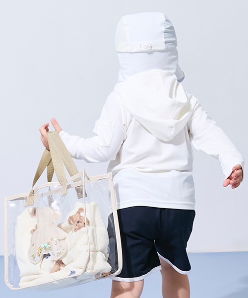 petit main(プティマイン)の「【SWIM】ラップタオル(スイムグッズ・キッズ・ホワイト系/ピンク/ベージュ/ライトブルー/レッド・F)」の6枚目の写真