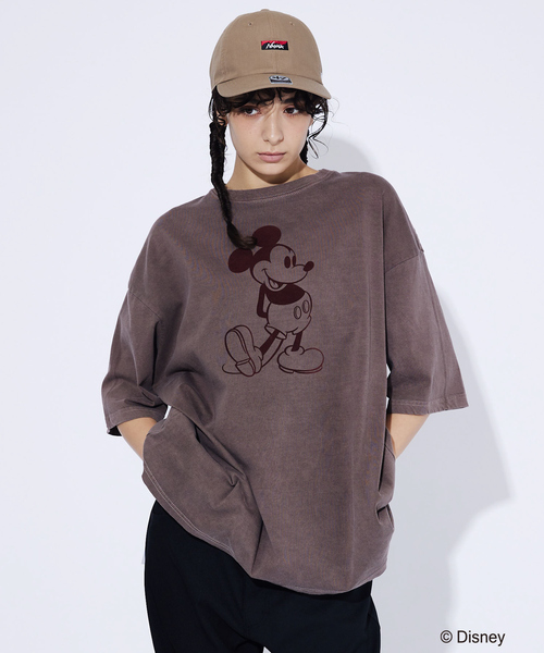 GOOD SPEED（グッドスピード）の「【GOOD ROCK SPEED/グッドロックスピード】Disney / Mickey/ フロッキー/フェードTシャツ（Tシャツ/カットソー・メンズ・ブラウン/スミクロ・M/XL/L）」の10枚目の写真