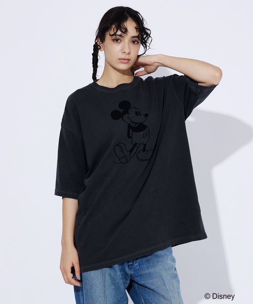 GOOD SPEED（グッドスピード）の「【GOOD ROCK SPEED/グッドロックスピード】Disney / Mickey/ フロッキー/フェードTシャツ（Tシャツ/カットソー・メンズ・ブラウン/スミクロ・M/XL/L）」の7枚目の写真