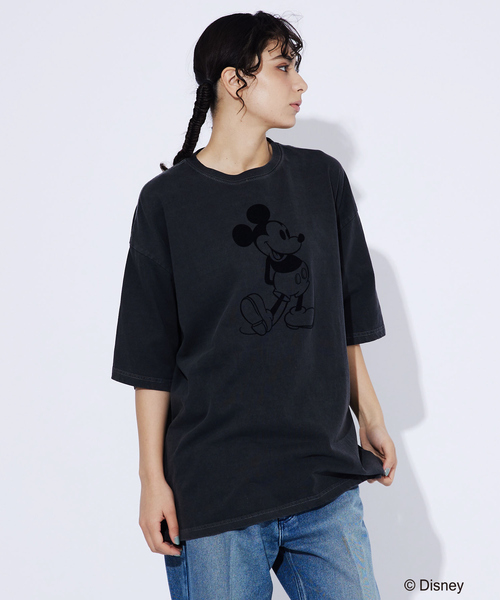 GOOD SPEED（グッドスピード）の「【GOOD ROCK SPEED/グッドロックスピード】Disney / Mickey/ フロッキー/フェードTシャツ（Tシャツ/カットソー・メンズ・ブラウン/スミクロ・M/XL/L）」の6枚目の写真