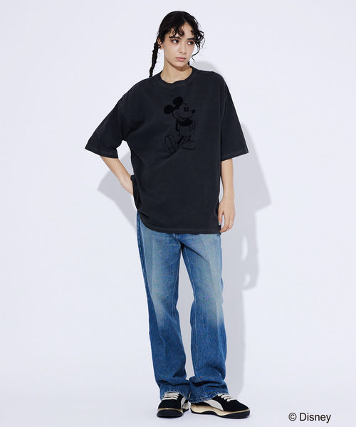 GOOD SPEED（グッドスピード）の「【GOOD ROCK SPEED/グッドロックスピード】Disney / Mickey/ フロッキー/フェードTシャツ（Tシャツ/カットソー・メンズ・ブラウン/スミクロ・M/XL/L）」の5枚目の写真