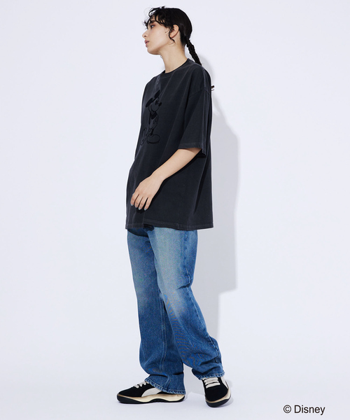 GOOD SPEED（グッドスピード）の「【GOOD ROCK SPEED/グッドロックスピード】Disney / Mickey/ フロッキー/フェードTシャツ（Tシャツ/カットソー・メンズ・ブラウン/スミクロ・M/XL/L）」の4枚目の写真