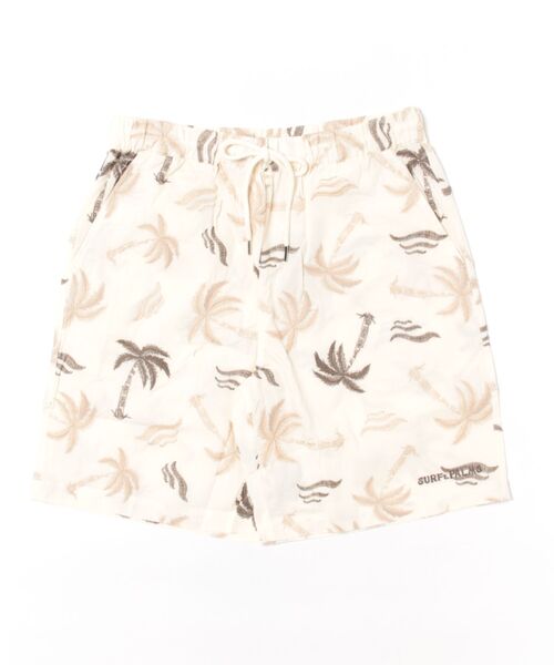 Kahiko(カヒコ)の「【Kahiko】SURF&Palms ガルシアMEN'Sハーフパンツ(その他パンツ・メンズ・ホワイト/ブラック/カーキ・FREE)」の1枚目の写真