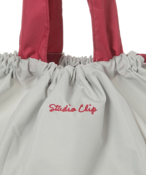 studio CLIP（スタディオクリップ）の「はっ水レインバッグ（エコバッグ/サブバッグ・レディース・ダークブラウン/ブルー/グレー/イエロー・FREE）」の16枚目の写真