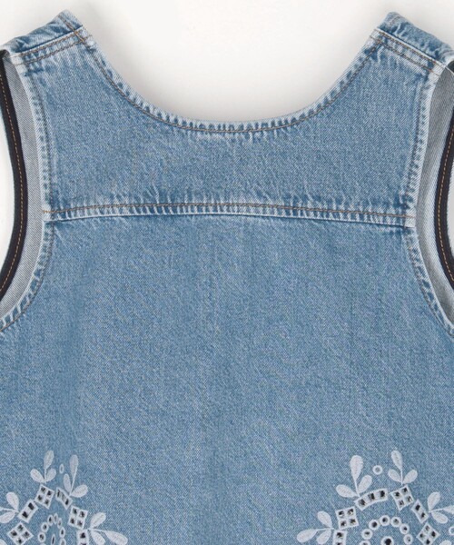 GANNI/ガニー Broderie Anglaise Denim Top / J1710 / ブロード