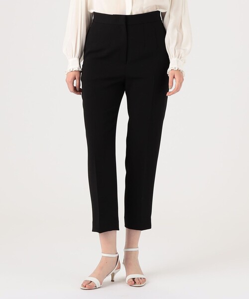 BALLSEY（ボールジィ）の「ライトダブルクロス テーパードパンツ（スラックス・レディース・ブラック/ライトベージュ・34/36/38/32）」の4枚目の写真