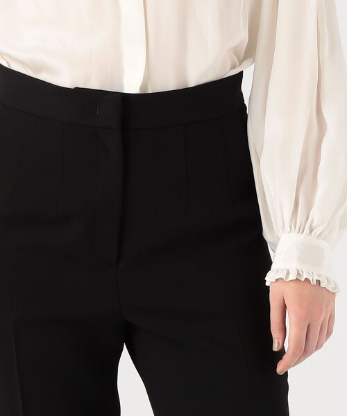 BALLSEY（ボールジィ）の「ライトダブルクロス テーパードパンツ（スラックス・レディース・ブラック/ライトベージュ・34/36/38/32）」の7枚目の写真