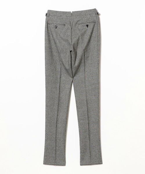 BEAMS F（ビームスエフ）の「ウール ハウンドトゥース 1プリーツ サイドアジャスター スラックス（その他パンツ・メンズ・ブラック・50/48/46/44）」の9枚目の写真