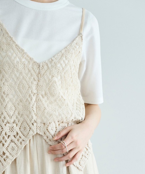 meilmada（メイルマダ）の「レースキャミソール（キャミソール・レディース・ライトベージュ・FREE）」の6枚目の写真