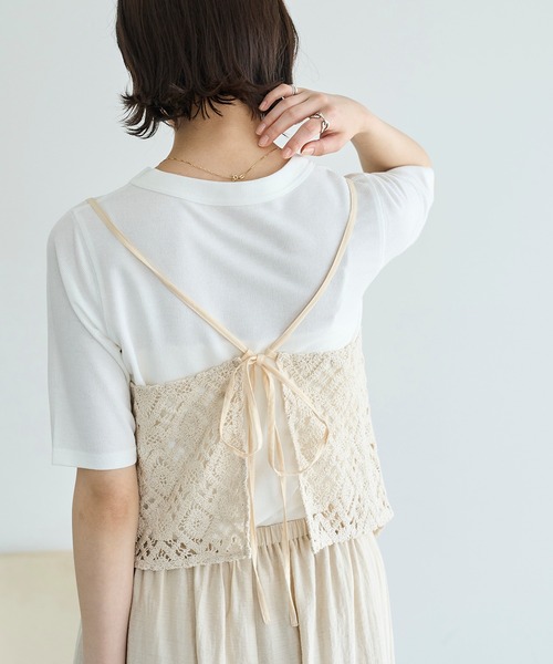 meilmada（メイルマダ）の「レースキャミソール（キャミソール・レディース・ライトベージュ・FREE）」の5枚目の写真