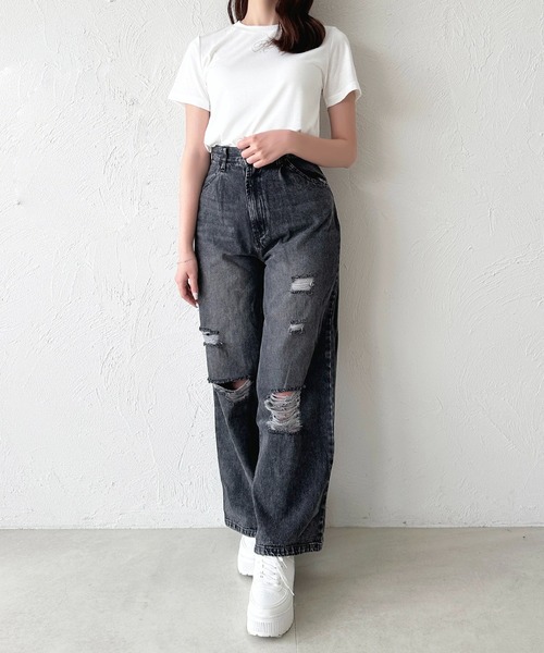 apres jour(アプレジュール)の「ラインストーンイニシャルTシャツ(Tシャツ/カットソー・レディース・ホワイト系その他/ホワイト系その他3/ホワイト系その他4/ホワイト系その他2/ホワイト系その他5・フリー)」の11枚目の写真