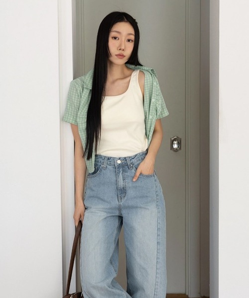 3.3 Field Trip （3.3フィールドトリップ）の「3.3 Field Trip／フレアデニムパンツ（デニムパンツ・レディース・ブルー・SMALL/MEDIUM）」の4枚目の写真