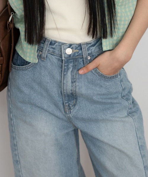 3.3 Field Trip （3.3フィールドトリップ）の「3.3 Field Trip／フレアデニムパンツ（デニムパンツ・レディース・ブルー・SMALL/MEDIUM）」の14枚目の写真
