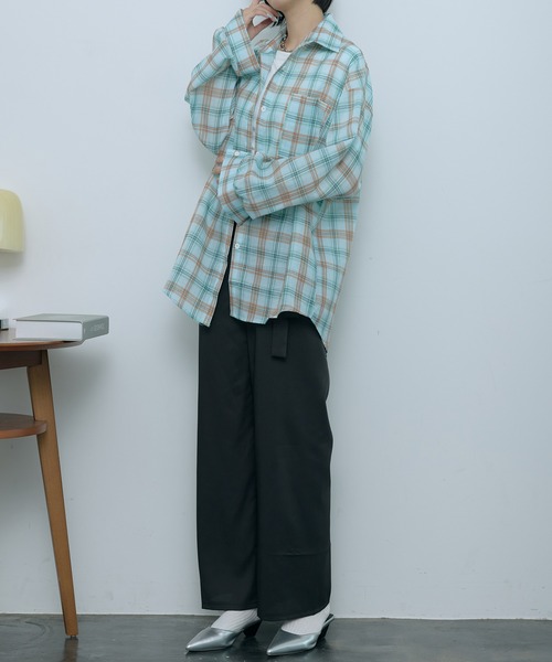 SEN TOKYO(セントーキョー)の「リラックス感と上品さ。ウエストリボンイージーパンツ(その他パンツ・レディース・ブラック/グレー/アイボリー/ブラウン・FREE)」の15枚目の写真