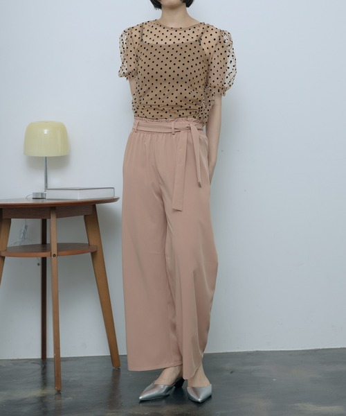 SEN TOKYO(セントーキョー)の「リラックス感と上品さ。ウエストリボンイージーパンツ(その他パンツ・レディース・ブラック/グレー/アイボリー/ブラウン・FREE)」の19枚目の写真