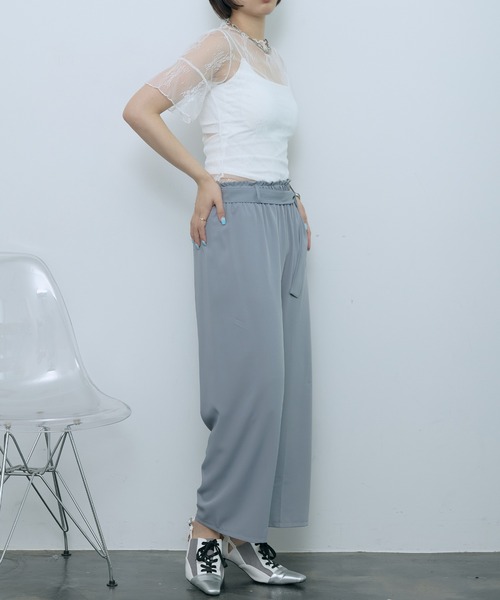 SEN TOKYO(セントーキョー)の「リラックス感と上品さ。ウエストリボンイージーパンツ(その他パンツ・レディース・ブラック/グレー/アイボリー/ブラウン・FREE)」の21枚目の写真