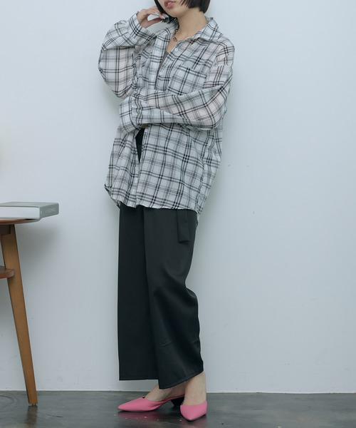 SEN TOKYO(セントーキョー)の「リラックス感と上品さ。ウエストリボンイージーパンツ(その他パンツ・レディース・ブラック/グレー/アイボリー/ブラウン・FREE)」の18枚目の写真