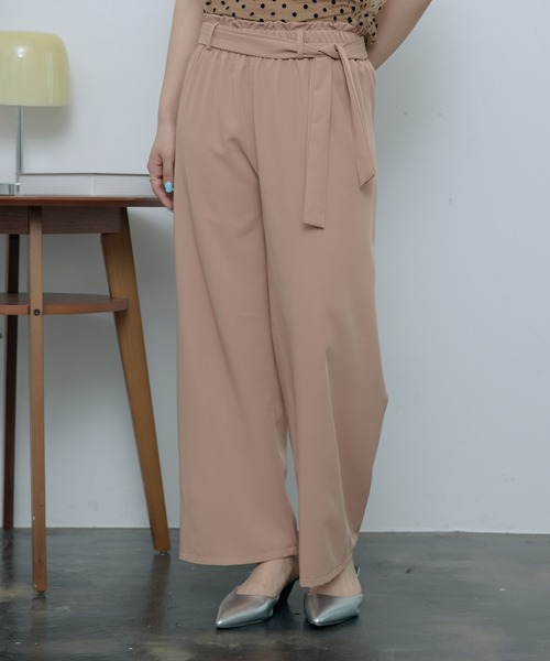 SEN TOKYO(セントーキョー)の「リラックス感と上品さ。ウエストリボンイージーパンツ(その他パンツ・レディース・ブラック/グレー/アイボリー/ブラウン・FREE)」の6枚目の写真