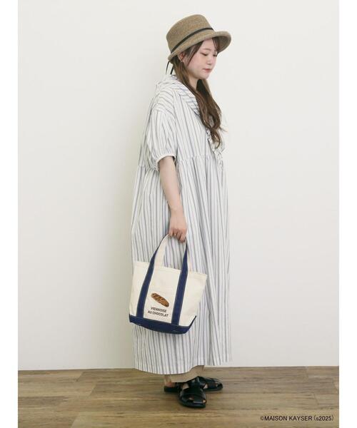 Samansa Mos2（サマンサ モスモス）の「【MAISON KAYSER】刺繍キャンバスバッグ（ハンドバッグ・レディース・キャメル/ネイビー・F）」の9枚目の写真