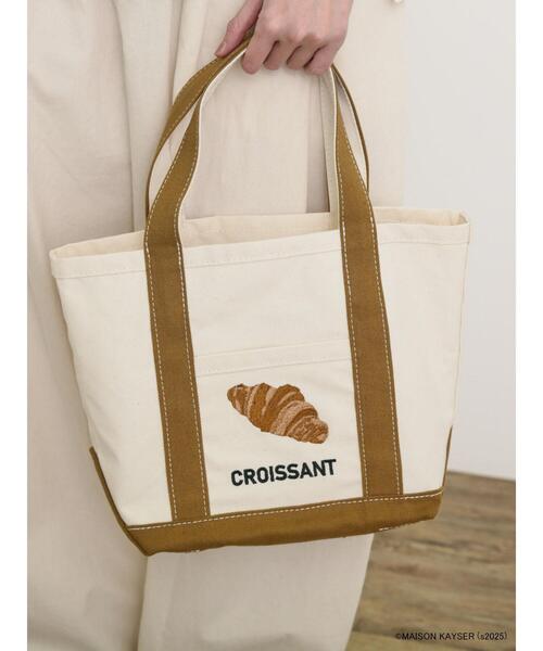 Samansa Mos2（サマンサ モスモス）の「【MAISON KAYSER】刺繍キャンバスバッグ（ハンドバッグ・レディース・キャメル/ネイビー・F）」の10枚目の写真