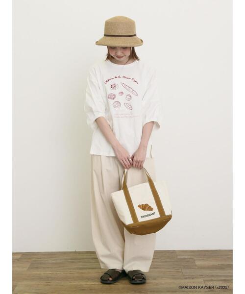 Samansa Mos2（サマンサ モスモス）の「【MAISON KAYSER】刺繍キャンバスバッグ（ハンドバッグ・レディース・キャメル/ネイビー・F）」の12枚目の写真