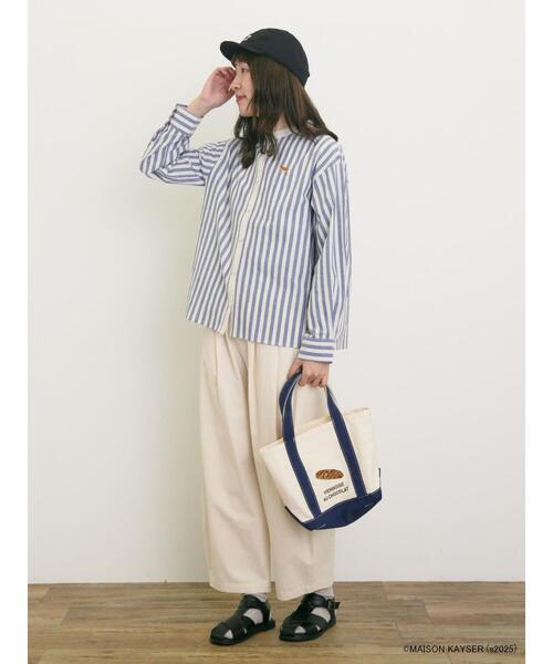 Samansa Mos2（サマンサ モスモス）の「【MAISON KAYSER】刺繍キャンバスバッグ（ハンドバッグ・レディース・キャメル/ネイビー・F）」の18枚目の写真