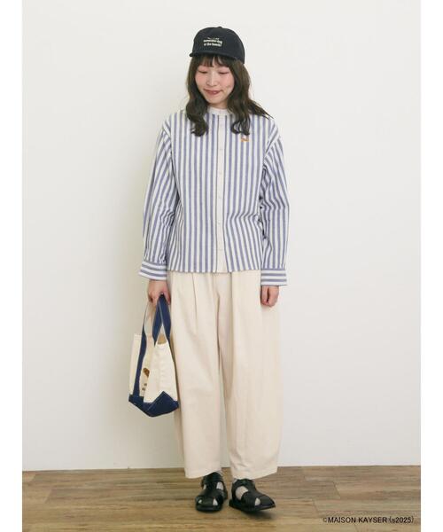 Samansa Mos2（サマンサ モスモス）の「【MAISON KAYSER】刺繍キャンバスバッグ（ハンドバッグ・レディース・キャメル/ネイビー・F）」の19枚目の写真