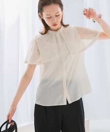 URBAN RESEARCH ROSSO WOMEN | ウォッシャブルレースケープブラウス(シャツ/ブラウス)