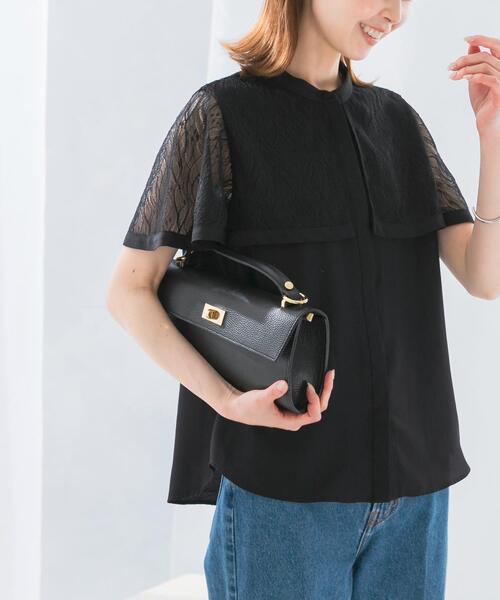 ROSSO♡ウォッシャブルレースケープブラウス【新品未着用】 ROSSO♡ウォッシャブルレースケープブラウス【新品未着用